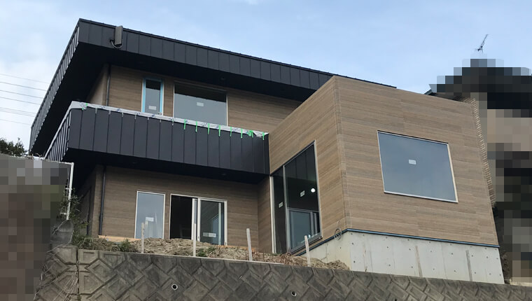 i邸の足場解体工事
