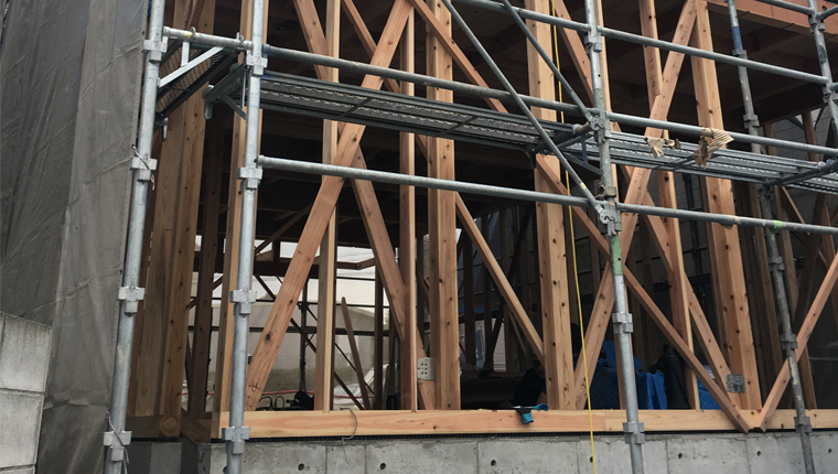 粕屋町テナント建設中